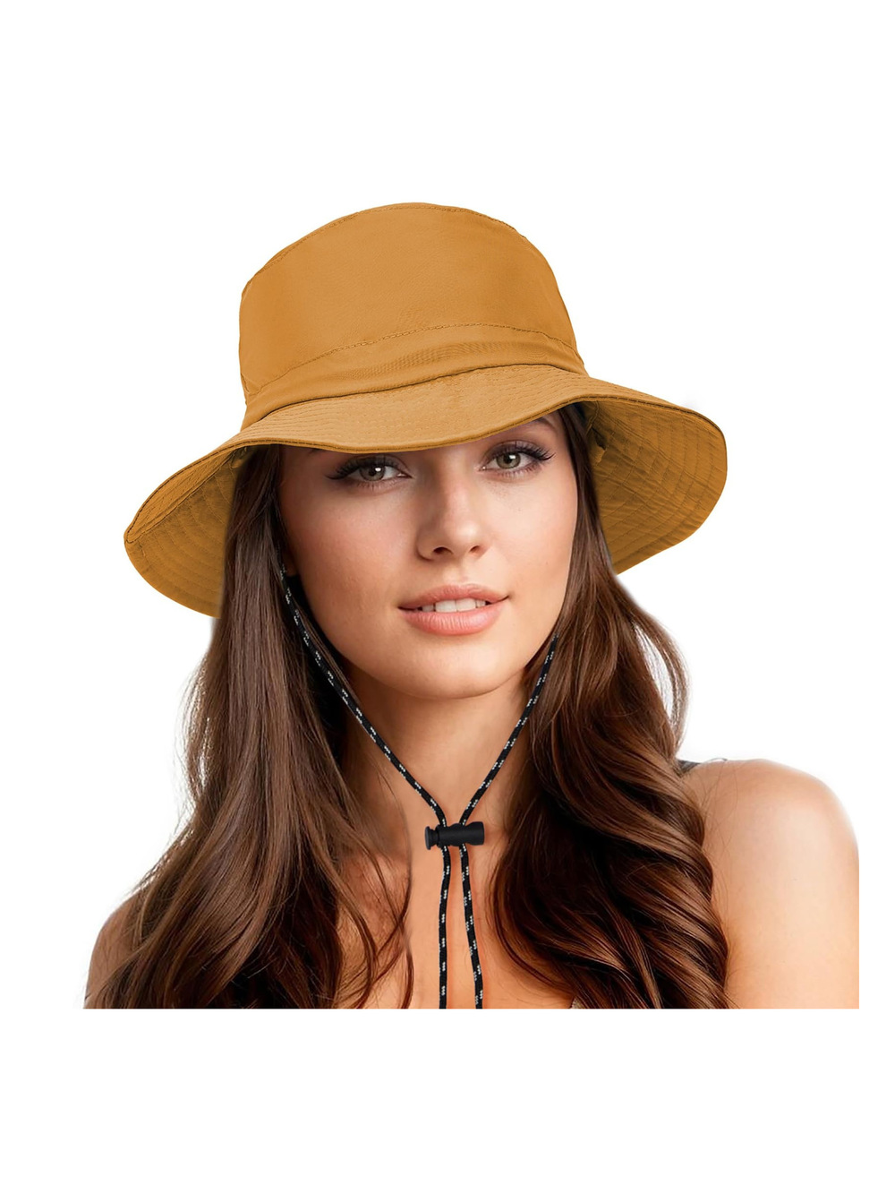 Waterproof Bucket Hats for Woman UPF 50+ Sun Hat | UV | Dark Mustard | Size OS